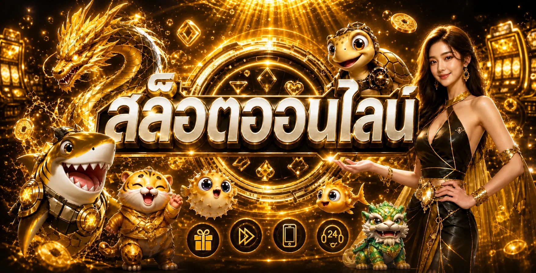 เกมสล็อตออนไลน์ ROYAL98 พร้อมตัวละครค่ายเกม